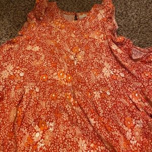 Target Red maxi ruffle dress sleeveless